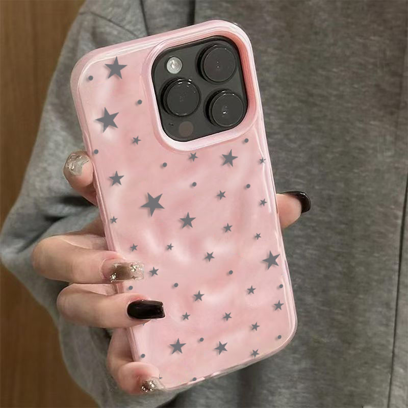 Minimalist Gray-Blue Star Wave – Phone Cases Blue recenzja i cena